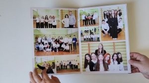 Общий фотоколлаж в выпускном альбоме, КАРТОН -  10 разворотов.