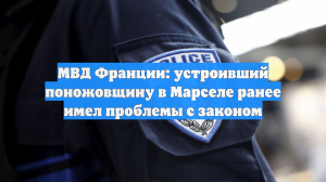 МВД Франции: устроивший поножовщину в Марселе ранее имел проблемы с законом