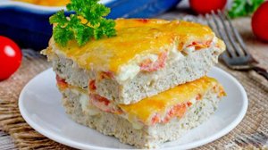 Простой вариант мяса по-французски. ЗАПЕКАНКА С ФАРШЕМ И ПОМИДОРАМИ