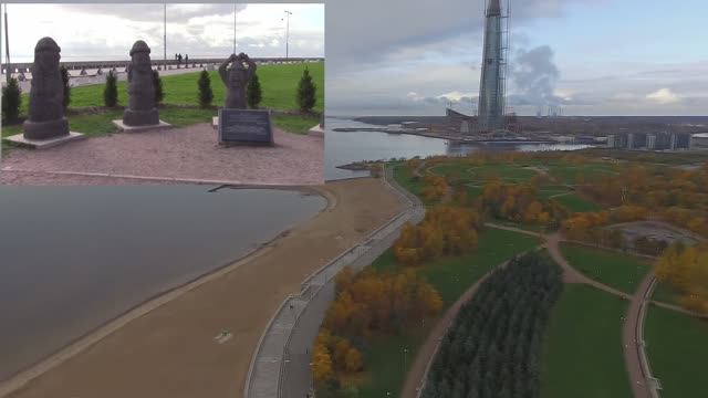 Парк имени 300-летия Санкт-Петербурга / Каменные статуи Дольхарбан