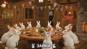 Зая и Зайчата 🐰🐇🐇 Веселые истории из жизни семейства зайчиков (28)