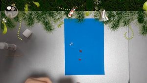 Открытка Ёлочка в технике квиллинг