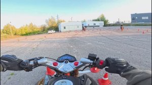 Занятие на автодроме в мотошколе на категорию А, элементы на автодроме на мотоцикле 2025