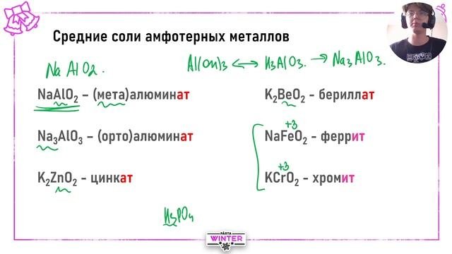 Комплексные соли. Химические свойства