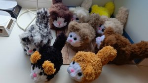 Котики 🐈 из пушистых ниток 🧵