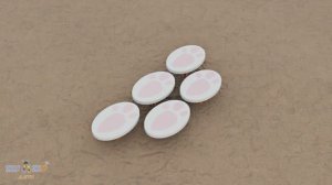 Полоса препятствий детская "Следы животных - Заяц"