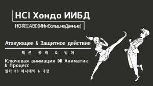 HCI Хондо ИИБД (ИИ и Большие Данные) / Атакующее & Защитное действие Ключевая анимация DB Аниматик