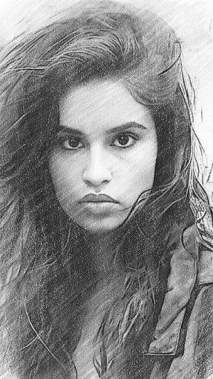 Мой друг художник и поэт нарисовал Диану Анкудинову.