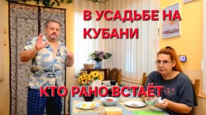 735 Простая жизнь на Кубани. Рано встаём поздно ложимся.Зачем нам это.