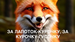 Сказка «ЗА ЛАПОТОК-КУРОЧКУ, ЗА КУРОЧКУ-ГУСОЧКУ».