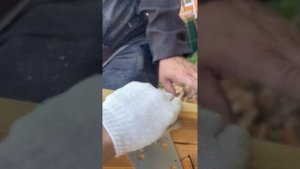 Мотаж стропил при строительстве навеса  з бруса на коннекторахс  крышей из металлочерепицы