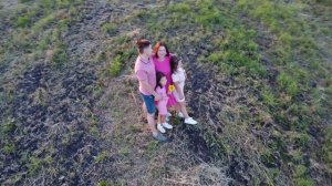 Backstage from filming in the fields