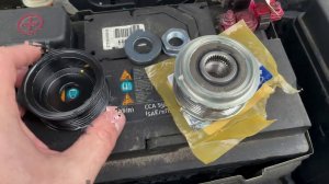 Замена обгонной муфты генератора на обычный шкив