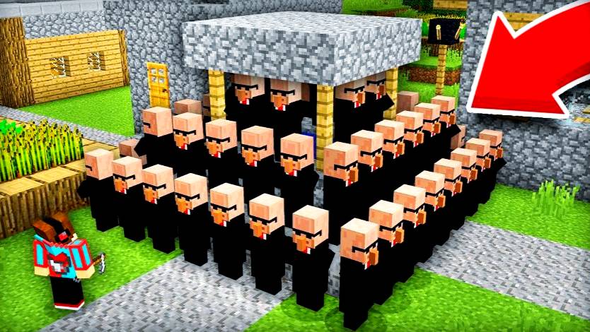 ПОЧЕМУ ЖИТЕЛИ ОХРАНЯЮТ КОЛОДЕЦ В МАЙНКРАФТ 1234 Minecraft