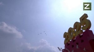 Воздушная часть парада в Пекине, посвящённого 80-летию победы над Японией в ходе ВМВ.