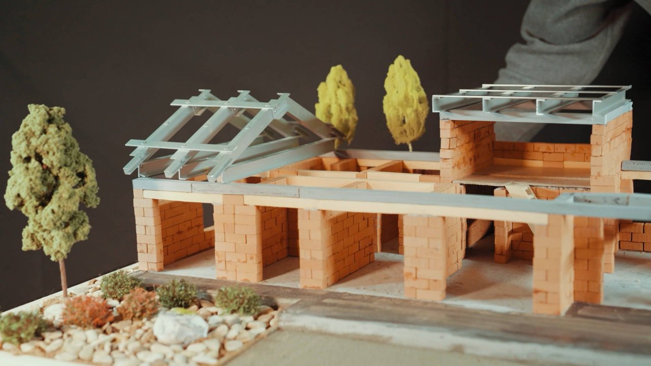 Строим макет дома по проекту Mikea 5 SF смотреть онлайн