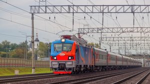 Снова в заводском окрасе! ЭП20-001 с поездом №011 Анапа-Москва