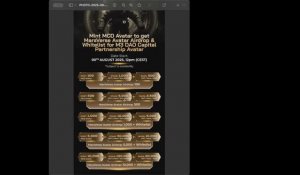 M3 DAO Обновления/ MCD M3 DAO CAPITAL  03.09.2025г. Спикер: Бен О.