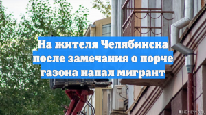 На жителя Челябинска после замечания о порче газона напал мигрант