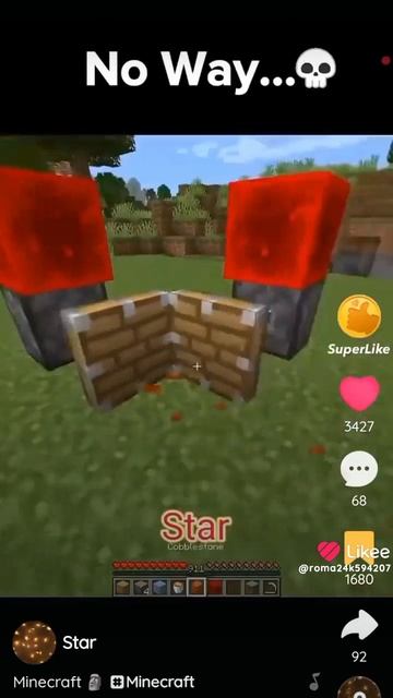 проверяю лайфхак на блок лавы в Майнкрафте. смотреть онлайн