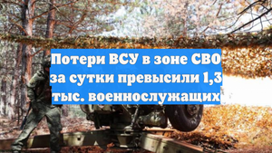 Потери ВСУ в зоне СВО за сутки превысили 1,3 тыс. военнослужащих