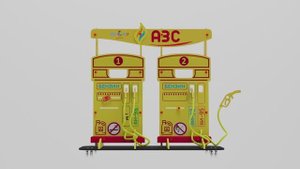 Учебно-игровой макет "Заправка АЗС" OLD мобильный