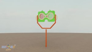 Стенд "Бинокль" с цветными линзами