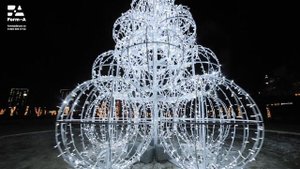 Новогодние уличные фигуры из стеклопластика, светодиодные арт-объекты. Собственное производство.