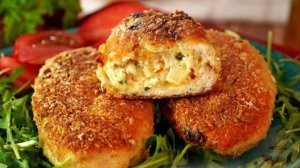 С сюрпризом внутри. ЗРАЗЫ ИЗ КУРИНОГО ФАРША