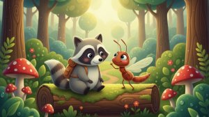 Енотик и заблудившийся муравей. Сказка Е. Клюева