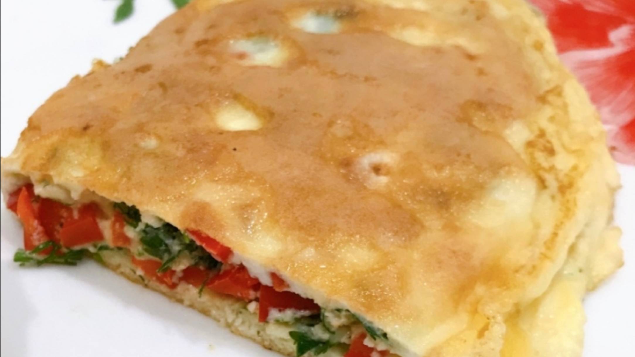 Яичная лепёшка на завтрак