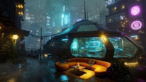 Music for Chilling in the Future 🌧️ Cyberpunk Ambient & Rain Mix
