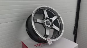 Диски YSW Racing 5075 17 7.5J Hyper Black Machined Lip