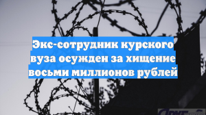 Экс-сотрудник курского вуза осужден за хищение восьми миллионов рублей