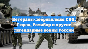Ветераны-добровольцы СВО: Гюрза, Ратибор и другие легендарные воины России
