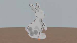 Элемент патриотической площадки "Заяц" с подвижными частями