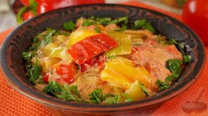 Овощи тушатся в сметане. ОВОЩНОЕ РАГУ В СМЕТАННОМ СОУСЕ