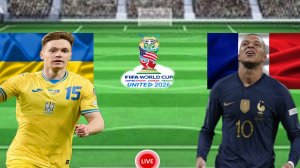 ФУТБОЛ ЧЕМПИОНАТ МИРА КВАЛИФИКАЦИЯ.  УКРАИНА - ФРАНЦИЯ.  ПРЯМАЯ ТРАНСЛЯЦИЯ