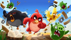 Злые птички бой с поросятами! мультики Angry Birds