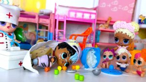ПРИВИВКА💉 МУЛЬТИК😂 Куклы ЛОЛ сюрприз в детском садике LOL, dolls, stories