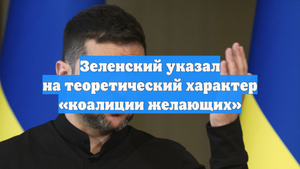 Зеленский указал на теоретический характер «коалиции желающих»