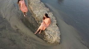 Backstage from filming in the sands