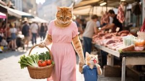 Мультик про кота - Ради счастливых глаз своих котят Кот неустанно заботится о благополучии семьи.