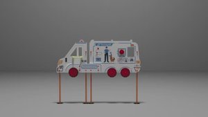 Учебно-игровой макет "Полицейская машина" Стационарный