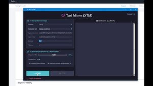 Майнинг криптовалюты Tari (XTM) на процессоре (CPU).