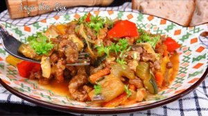 Идеальное ОВОЩНОЕ РАГУ С ФАРШЕМ в одной сковороде вкусный и быстрый ужин (обед)