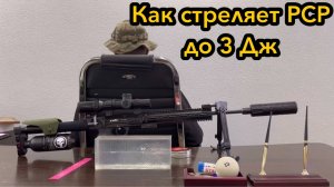 как стреляет PCP до 3 Дж?  (тест на пробитие)