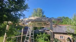 Беседка своими руками дешевле в 5 раз)
