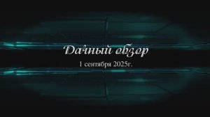 20250901 Дачный обзор 1 сентября 2025 (4К)
