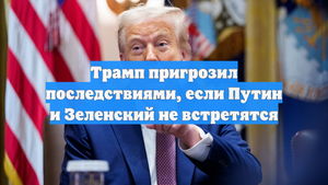 Трамп пригрозил последствиями, если Путин и Зеленский не встретятся